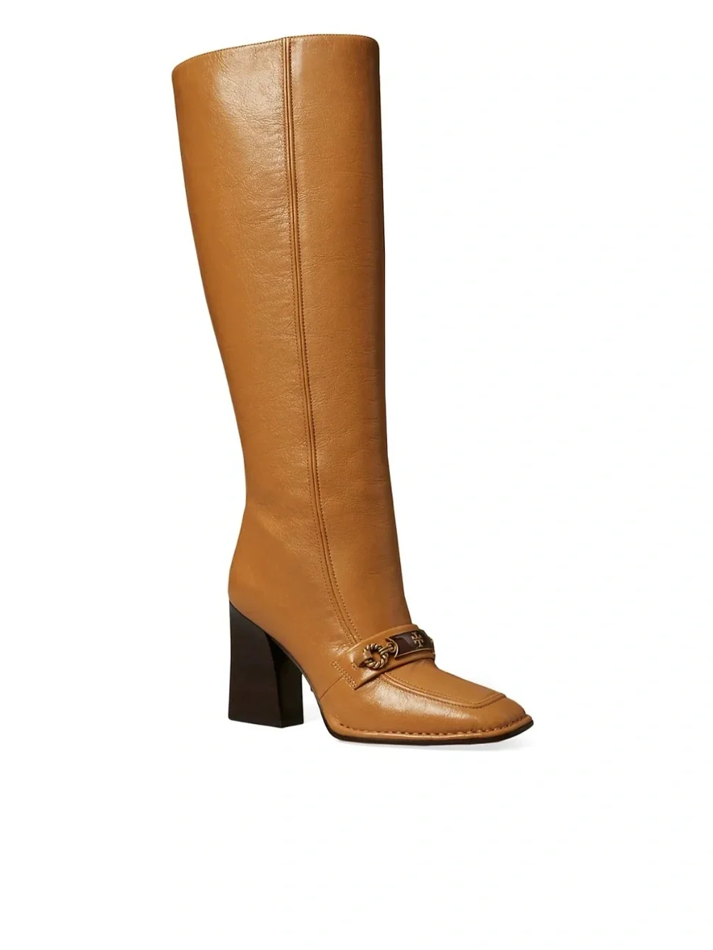 Tory Burch Perrine Goatskin Chain Riding Boots - Size 7